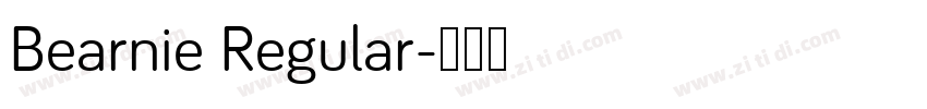 Bearnie Regular字体转换